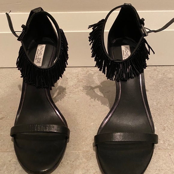 Rachel Zoe Fringe Heels size 10 NWOT - Picture 2 of 4